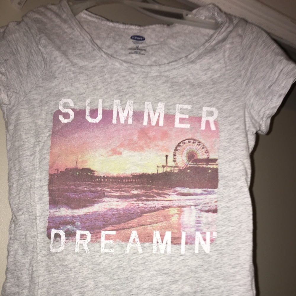 A gray beach short sleeve shirt